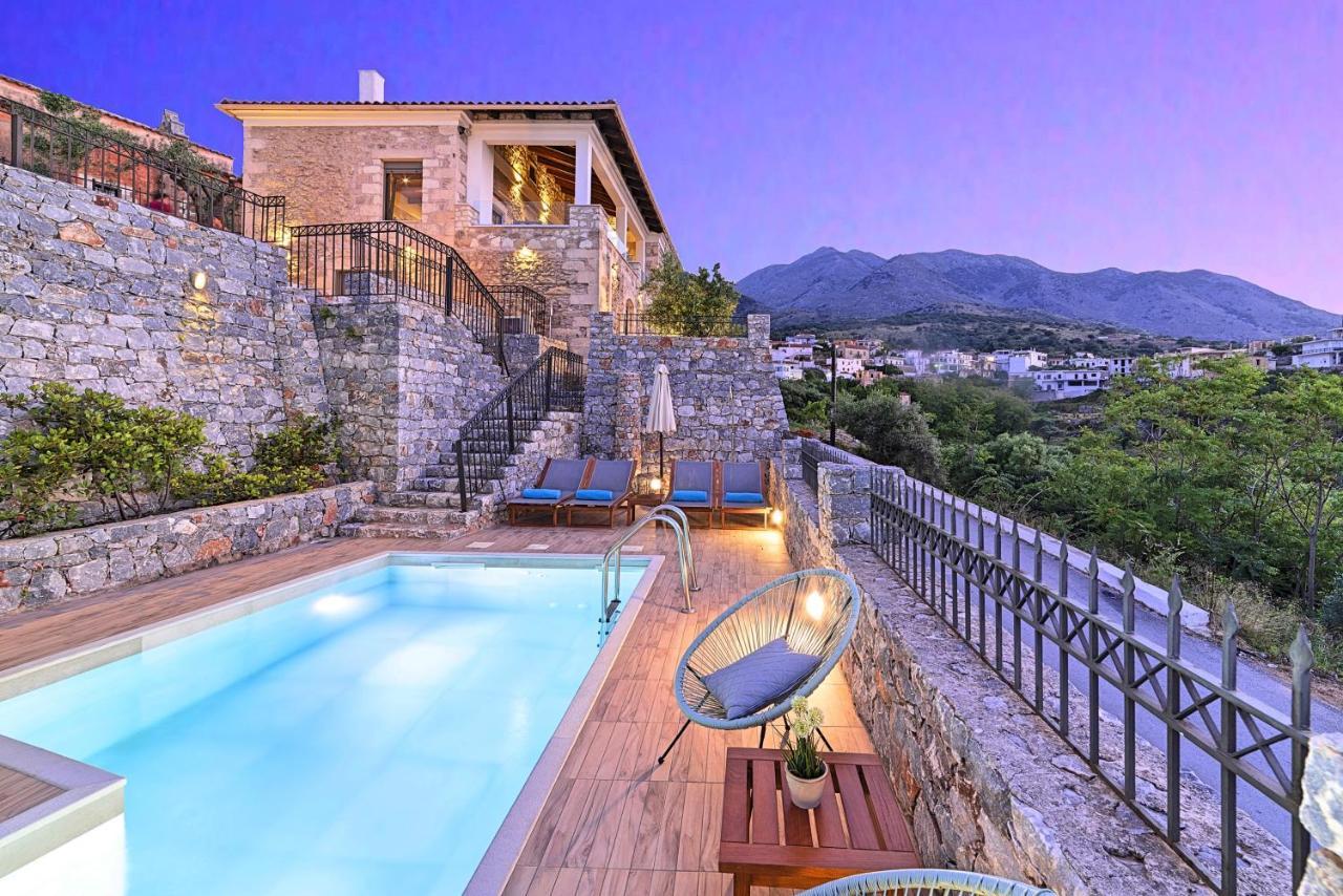 Acrothea Villa Heated Pool La Canea Exterior foto