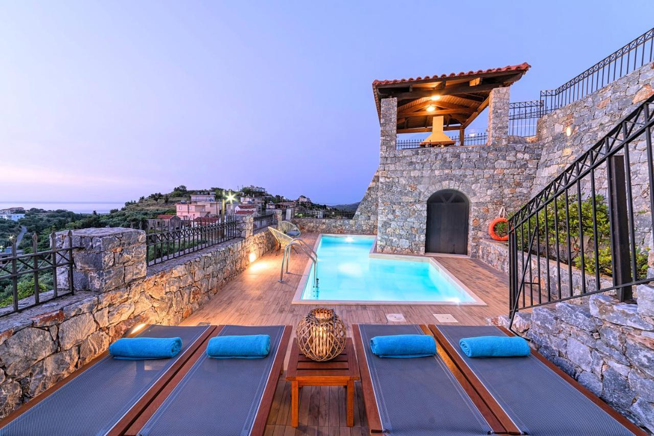 Acrothea Villa Heated Pool La Canea Exterior foto