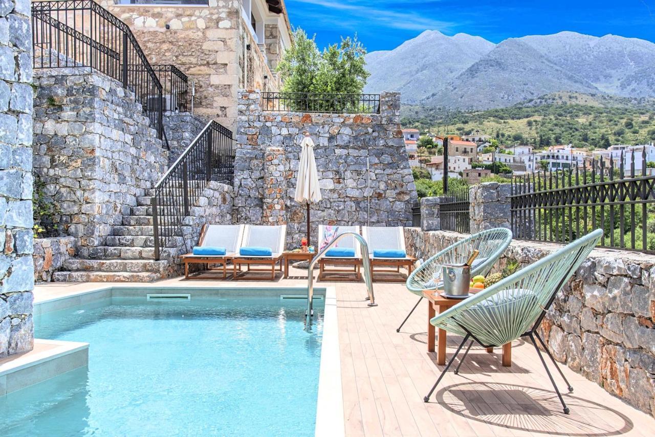 Acrothea Villa Heated Pool La Canea Exterior foto